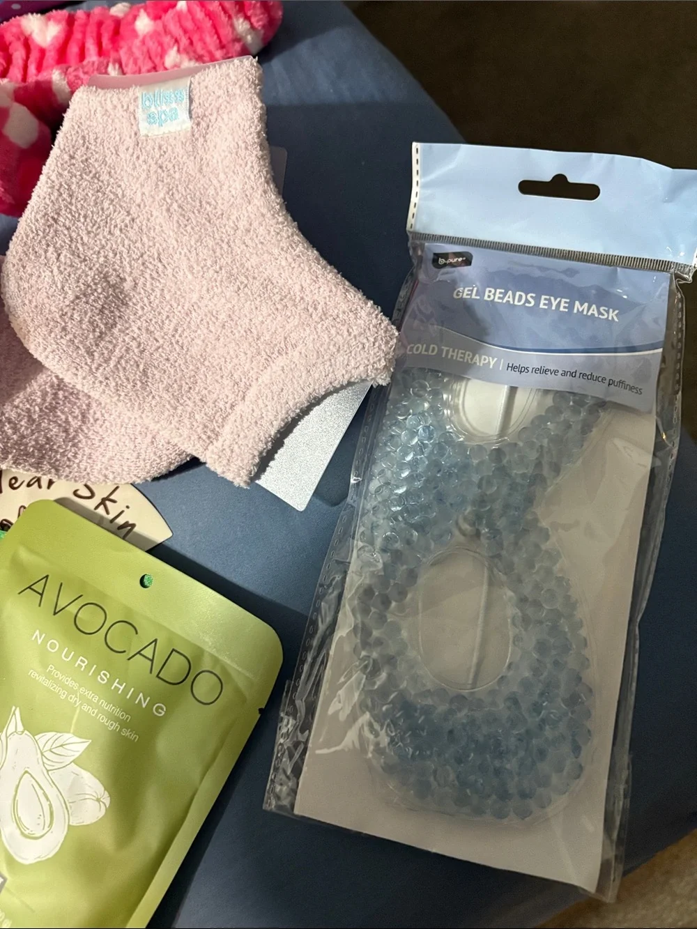 Happy Day Floral Gift Bag with Assorted Self-Care Items